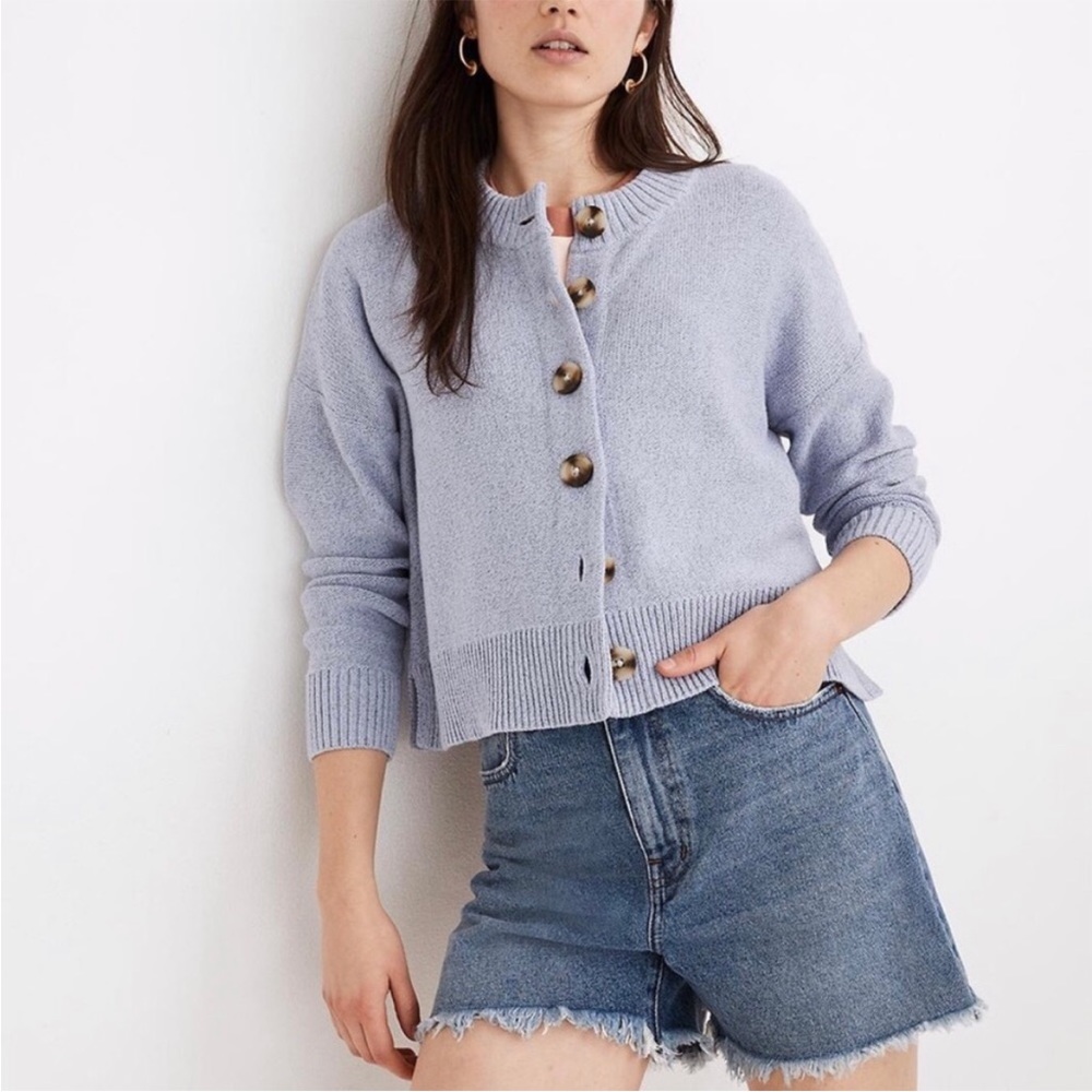 Blue Madewell cardigan